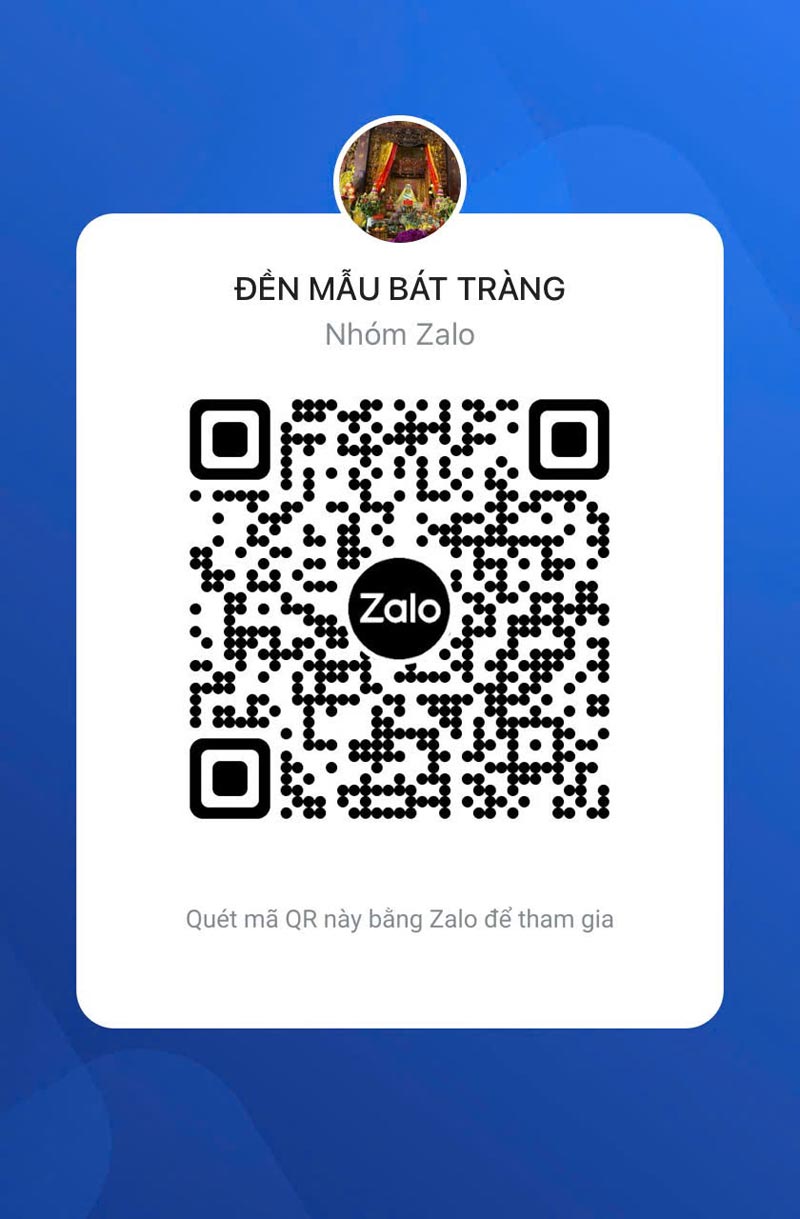 Nhóm Zalo Thông tin hoạt động Đền Mẫu Bát Tràng